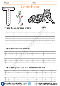 Letter Tracing Worksheets V - WorksheetForKid