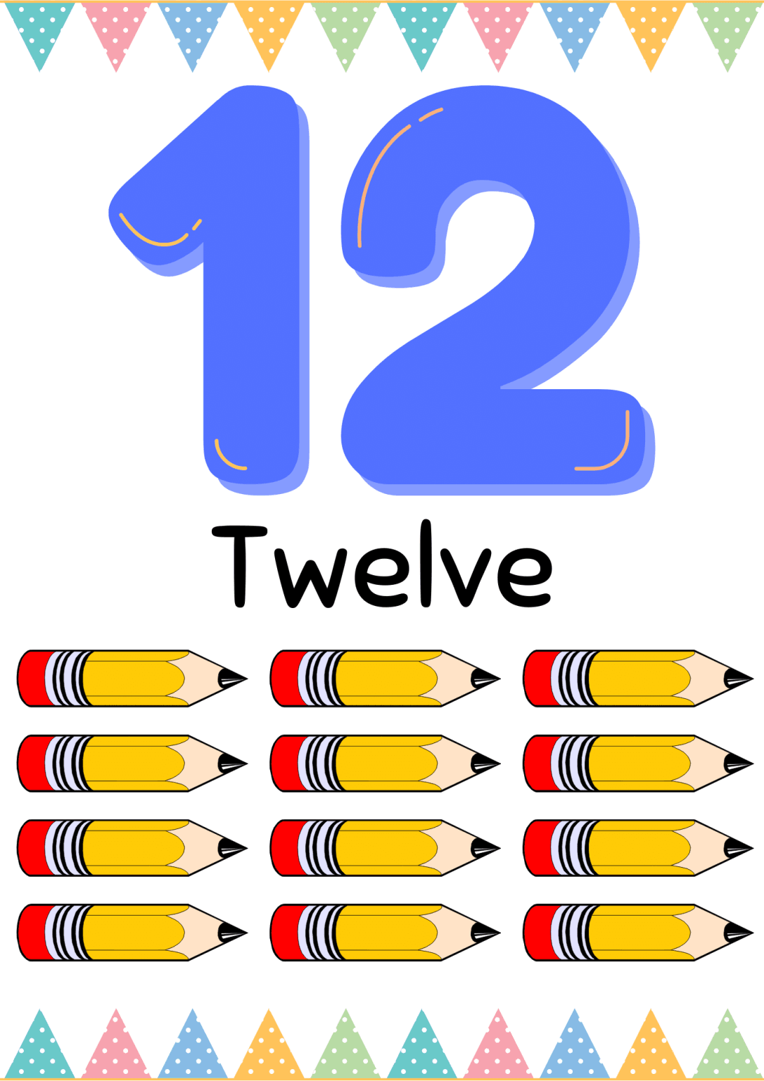 Number Flashcard WorksheetForKid